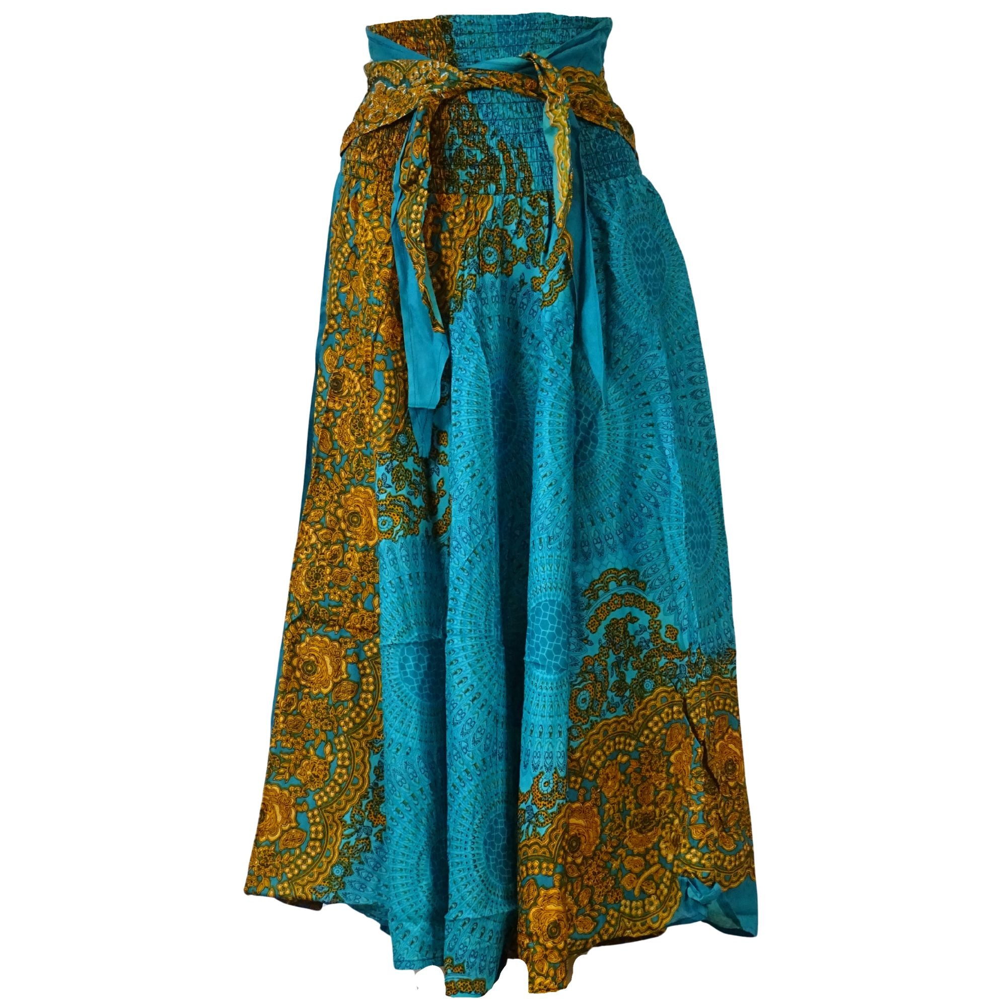 Mandala Maxi Nederdel Turquoise