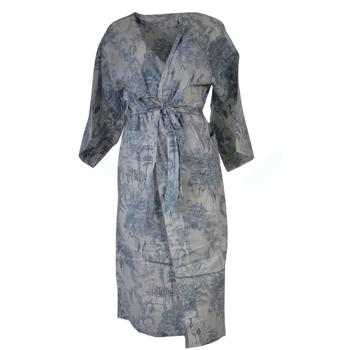 Kimono Blockprint Grey n&