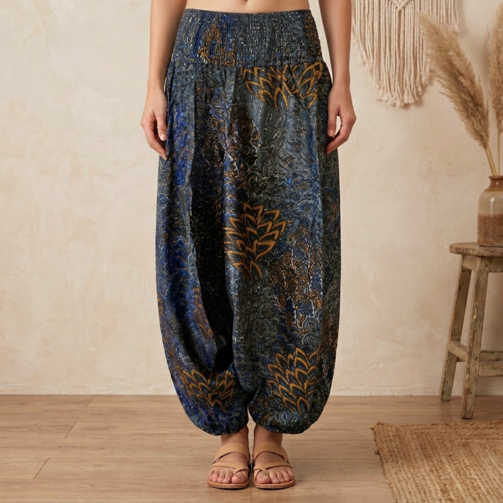 Baggy Bukser Peacock Grey