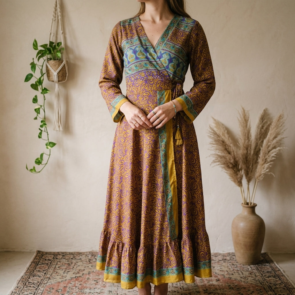 Bhavani Slå-om Kjole Orange n&