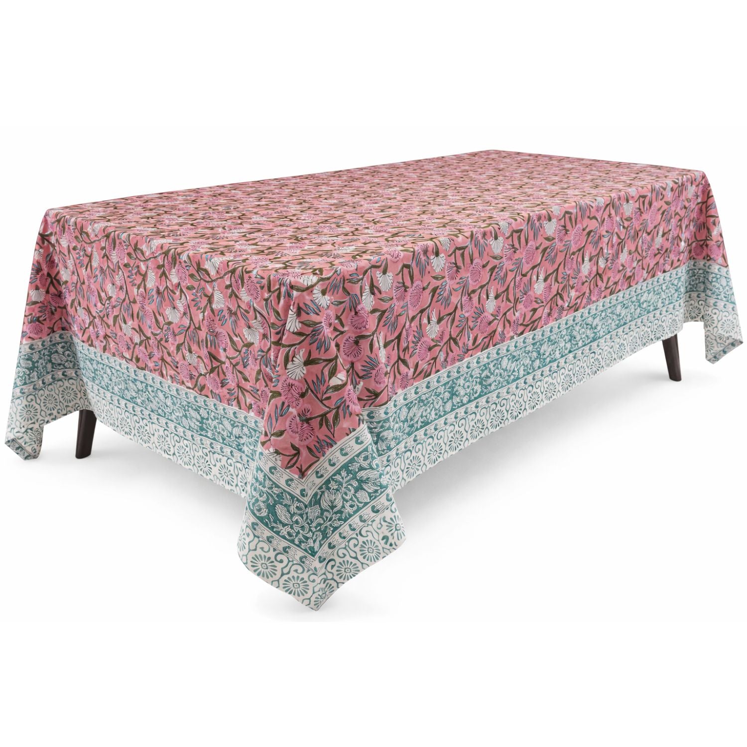 Blockprint Dug Pink