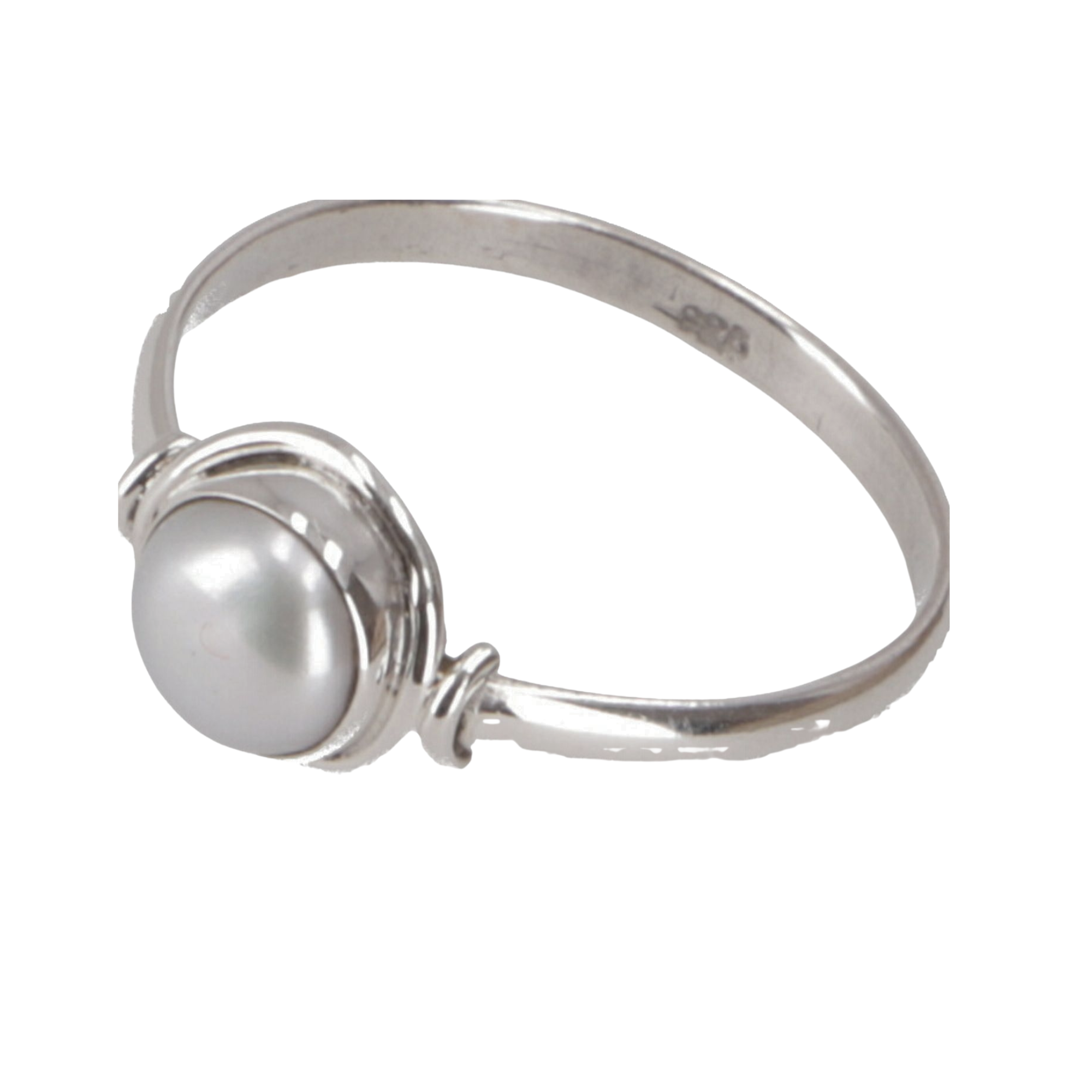 Fingerring med perle