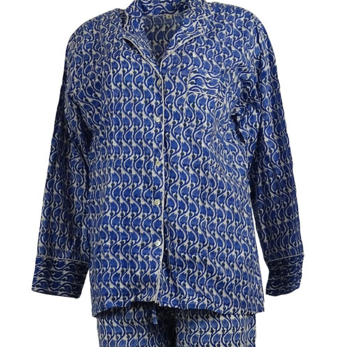 Pyjamas Blockprint India Blue