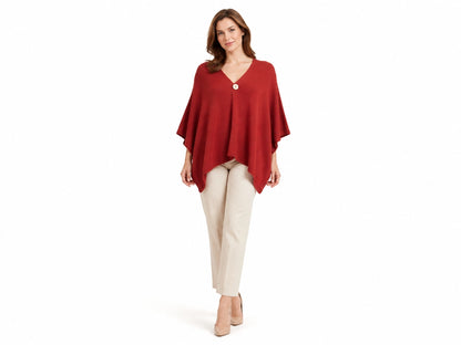 Strikket Poncho Cape