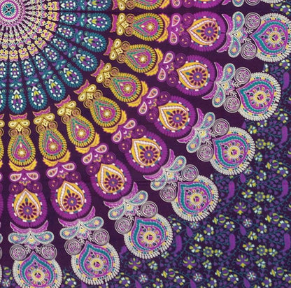 Mandala Tæppe Lilla