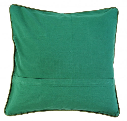 Sari patchwork pudebetræk - Grøn