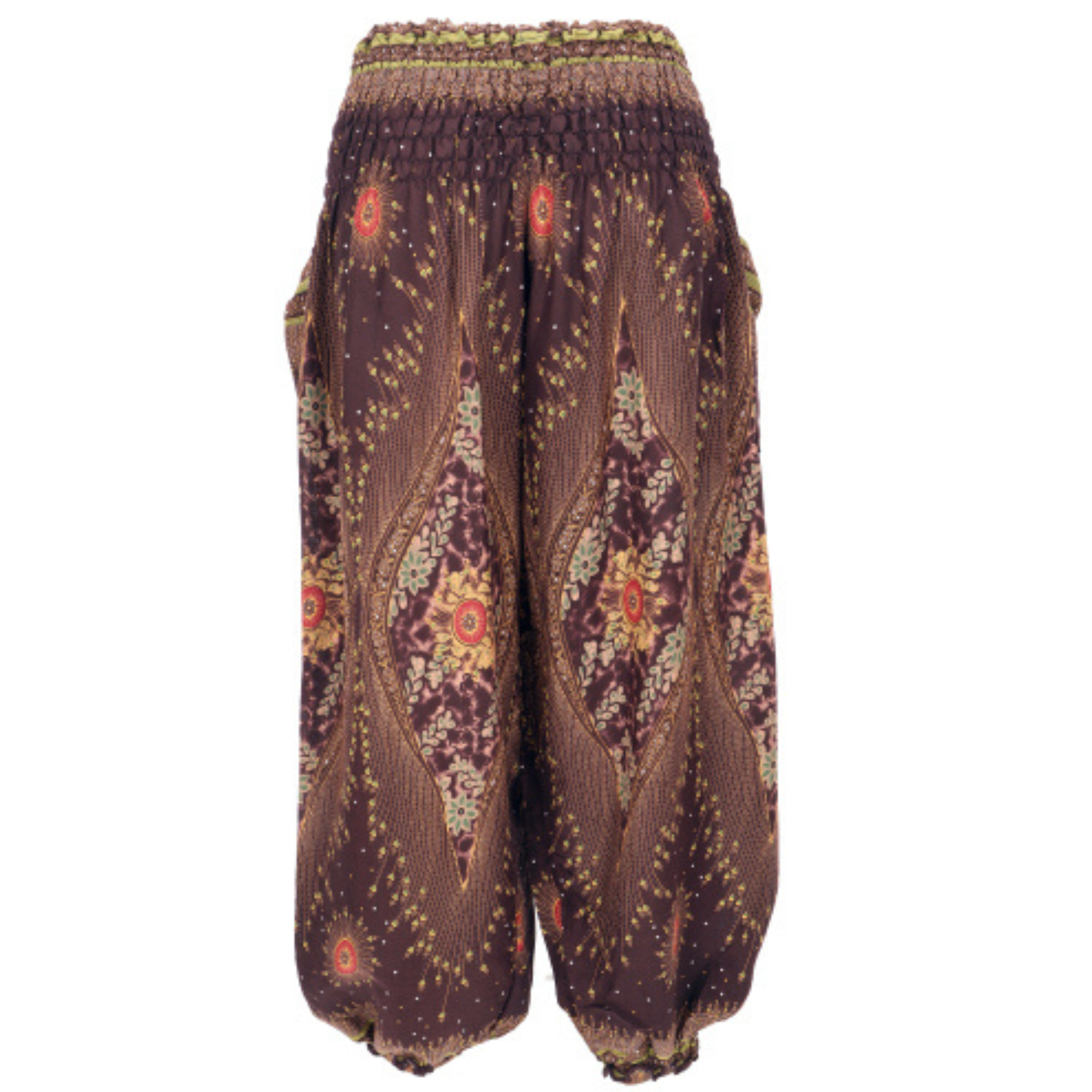 Thai Haremsbukser High-Cut Brown