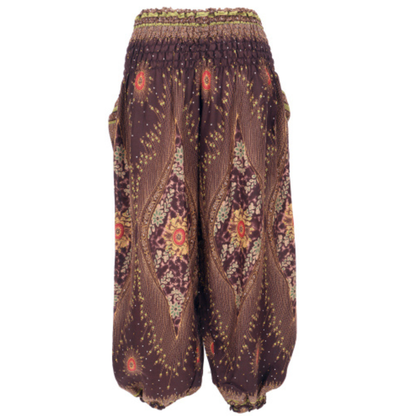 Thai Haremsbukser High-Cut Brown