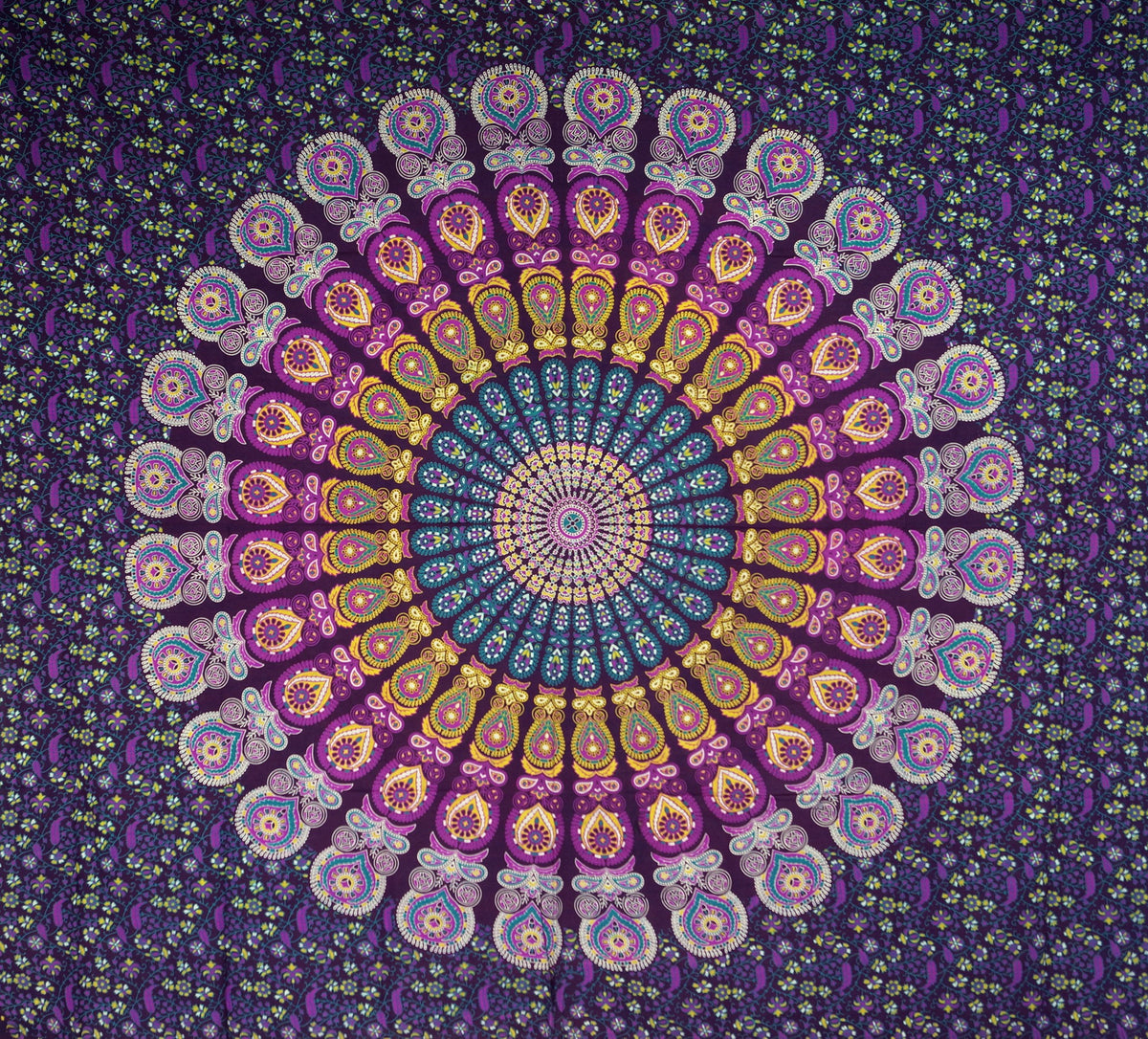 Mandala Tæppe Lilla