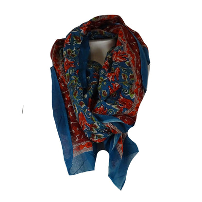 Blockprint Sarong Blue n&