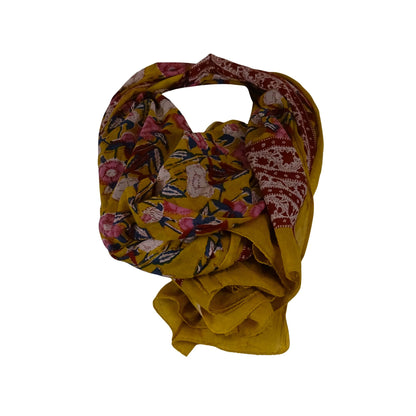 Blockprint Sarong Curry Flowers