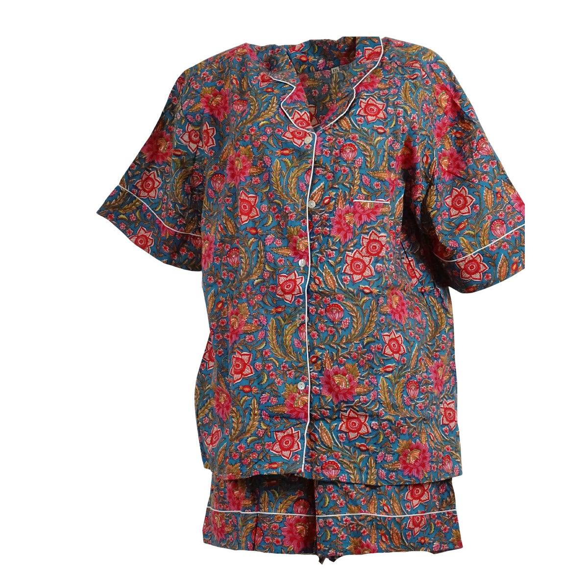 Pyjamas Sæt Shorts Floral