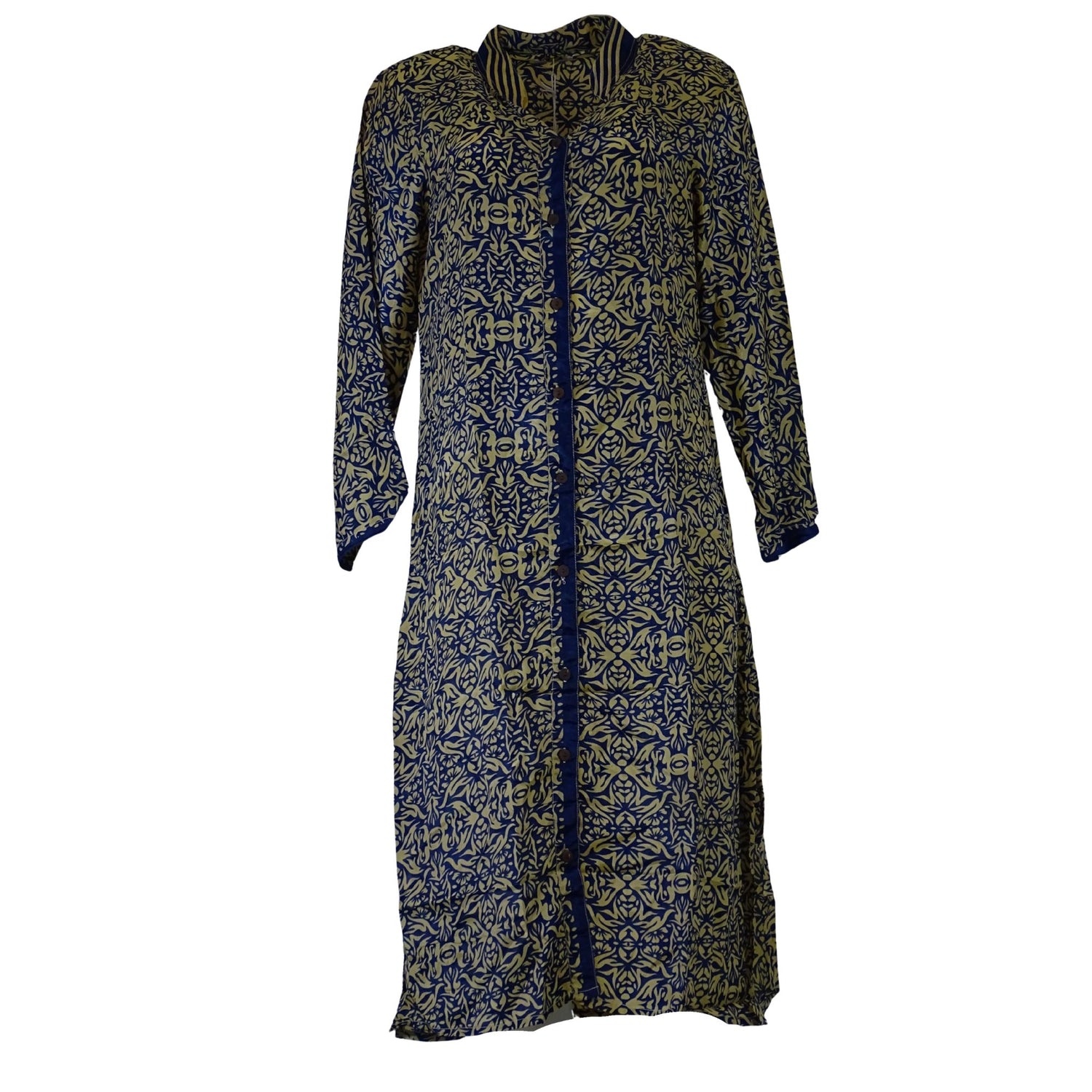 Anaya Skjortekjole Navy Beige