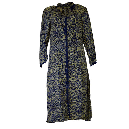 Anaya Skjortekjole Navy Beige