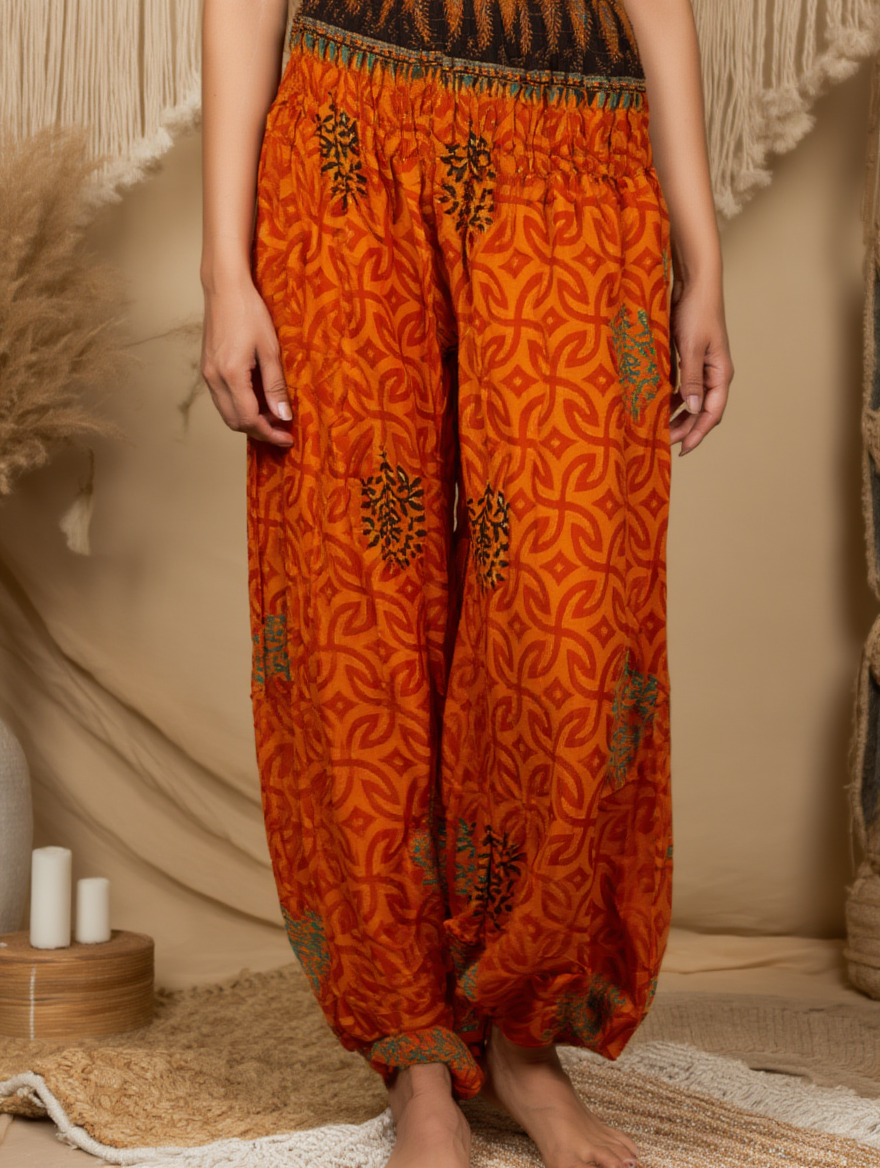 Haremsbukser Vintage Burnt Orange