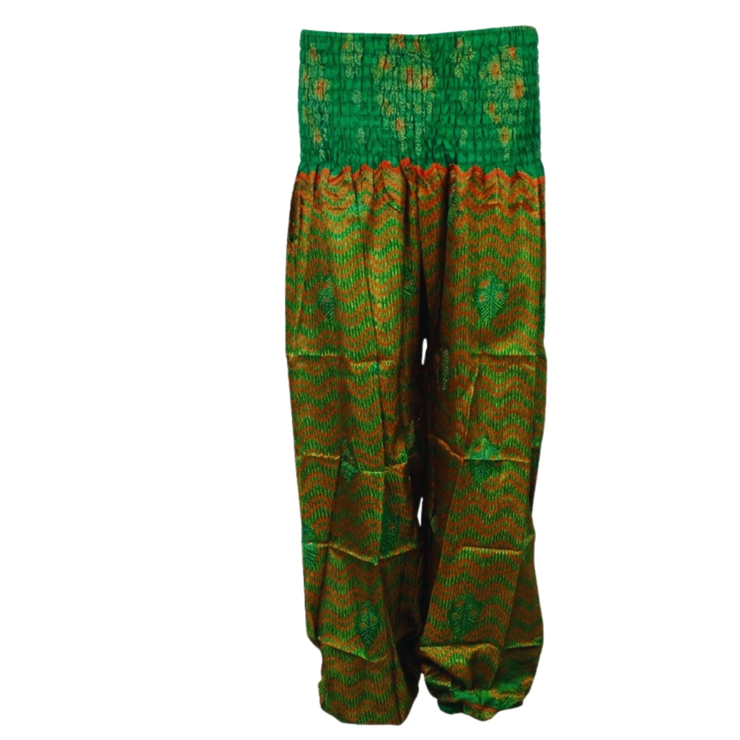 Haremsbukser Vintage Green Stripes