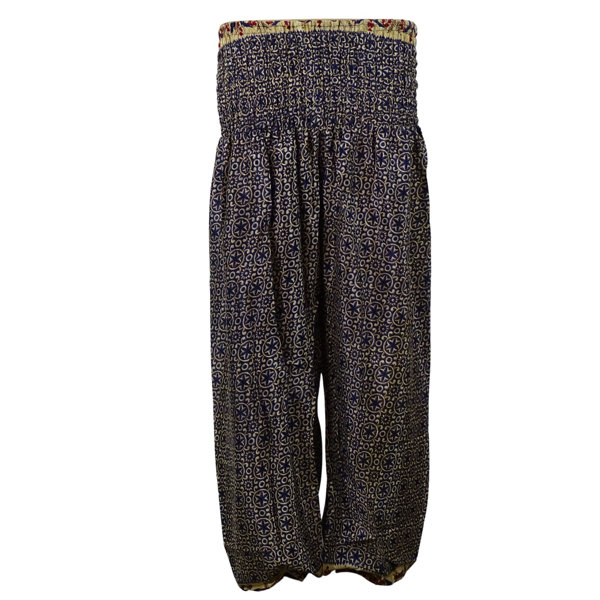 Haremsbukser Vintage Navy Beige