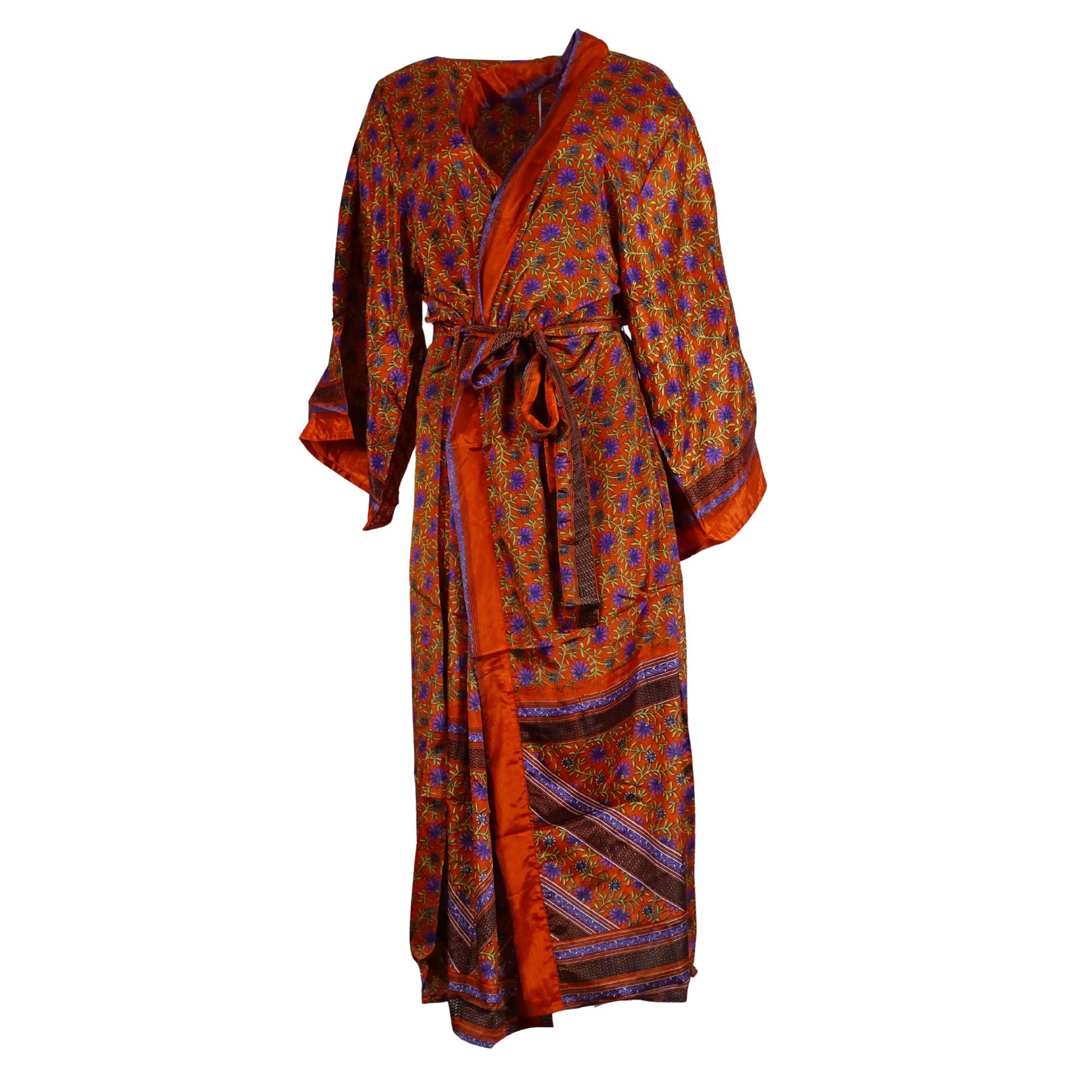 Leela Lang Kimono Floral Orange