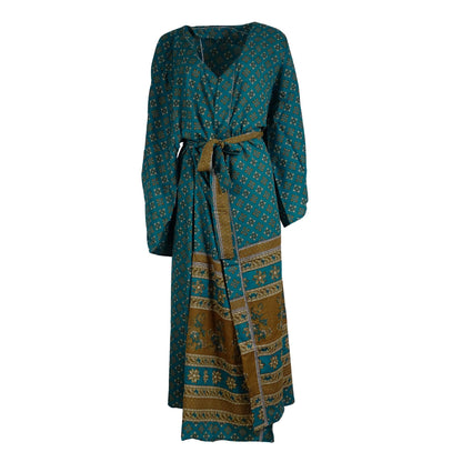 Leela Lang Kimono Petrol Beige