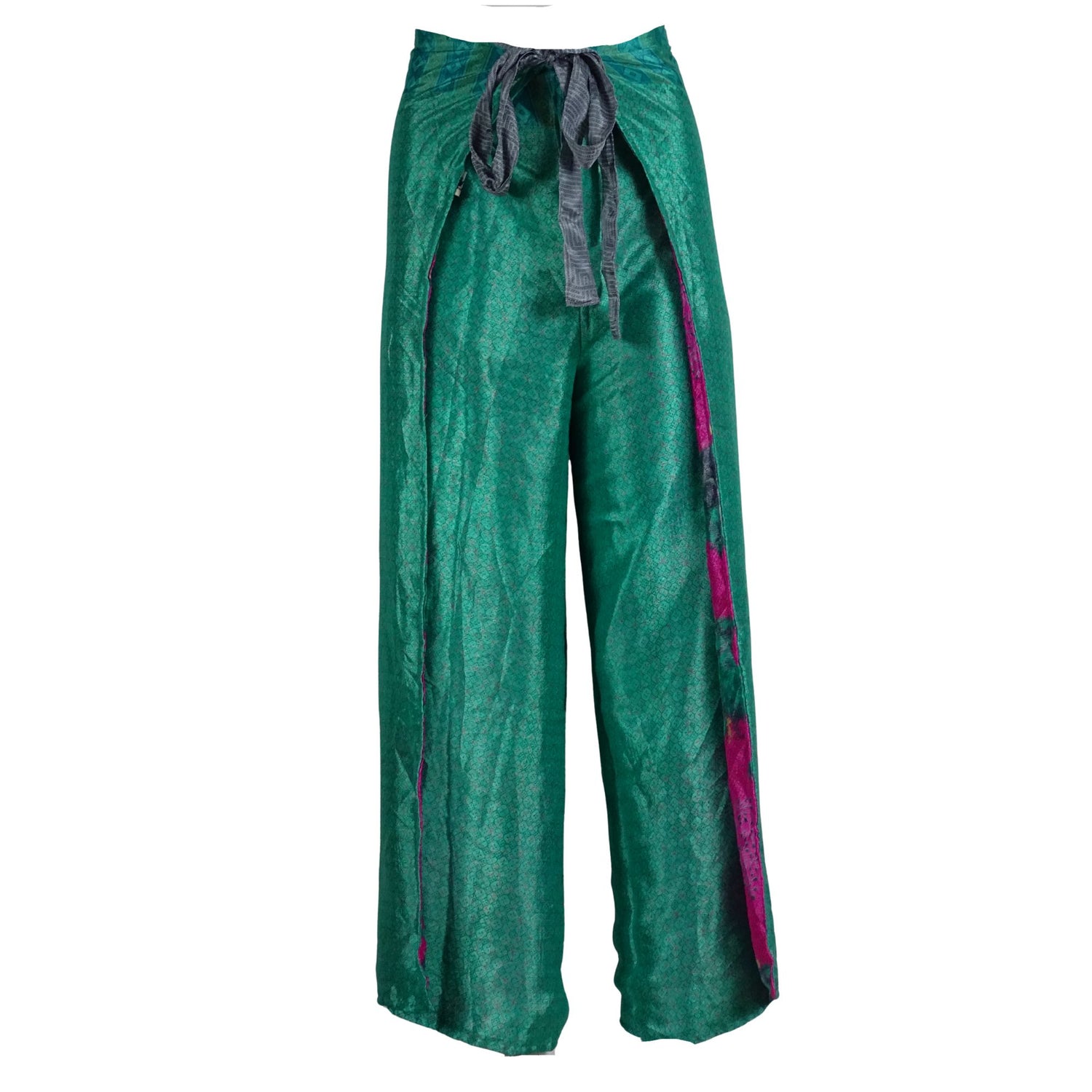 Anika Wrap Bukser - Turquoise Pink