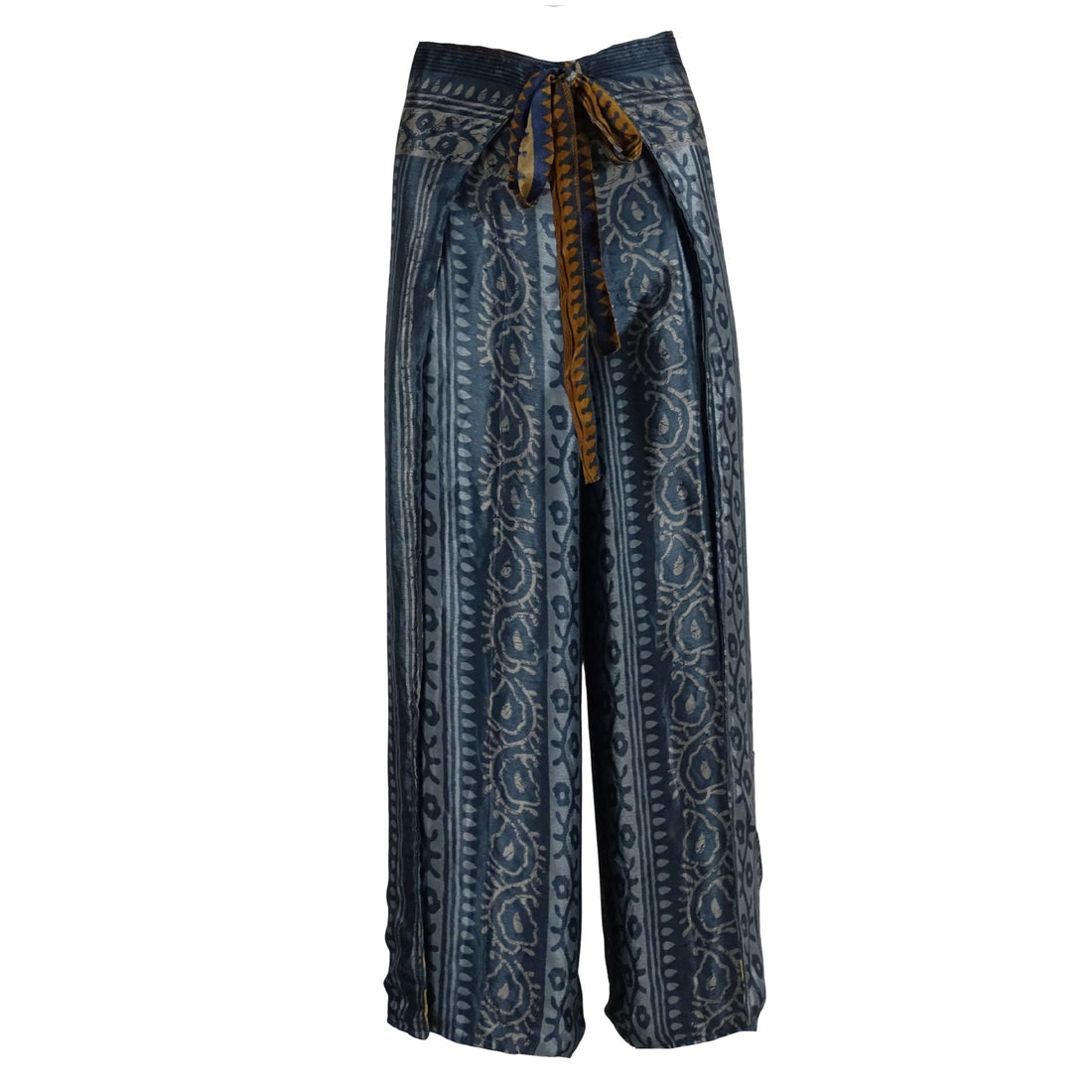 Anika Wrap Bukser - Navy Grey