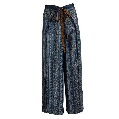 Anika Wrap Bukser - Navy Grey