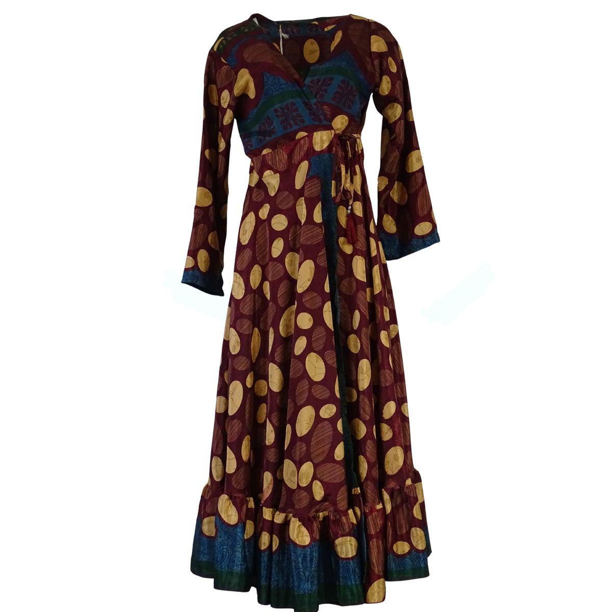 Bhavani Slå-om Kjole Burgundy Beige