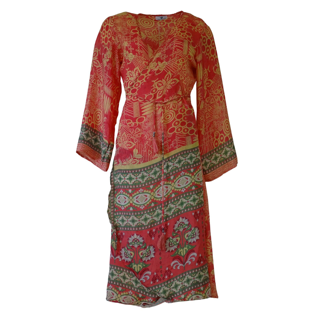 Mandara Wrap Kjole Coral