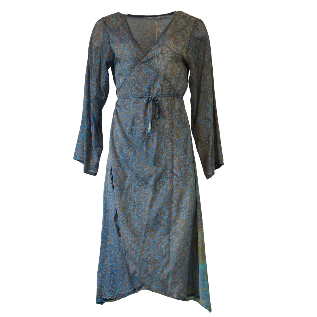 Mandara Wrap Kjole Blue n&
