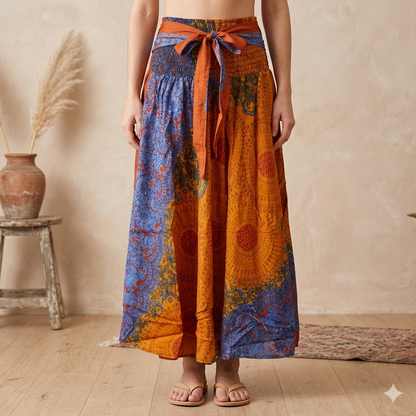 Mandala Maxi Nederdel Curry