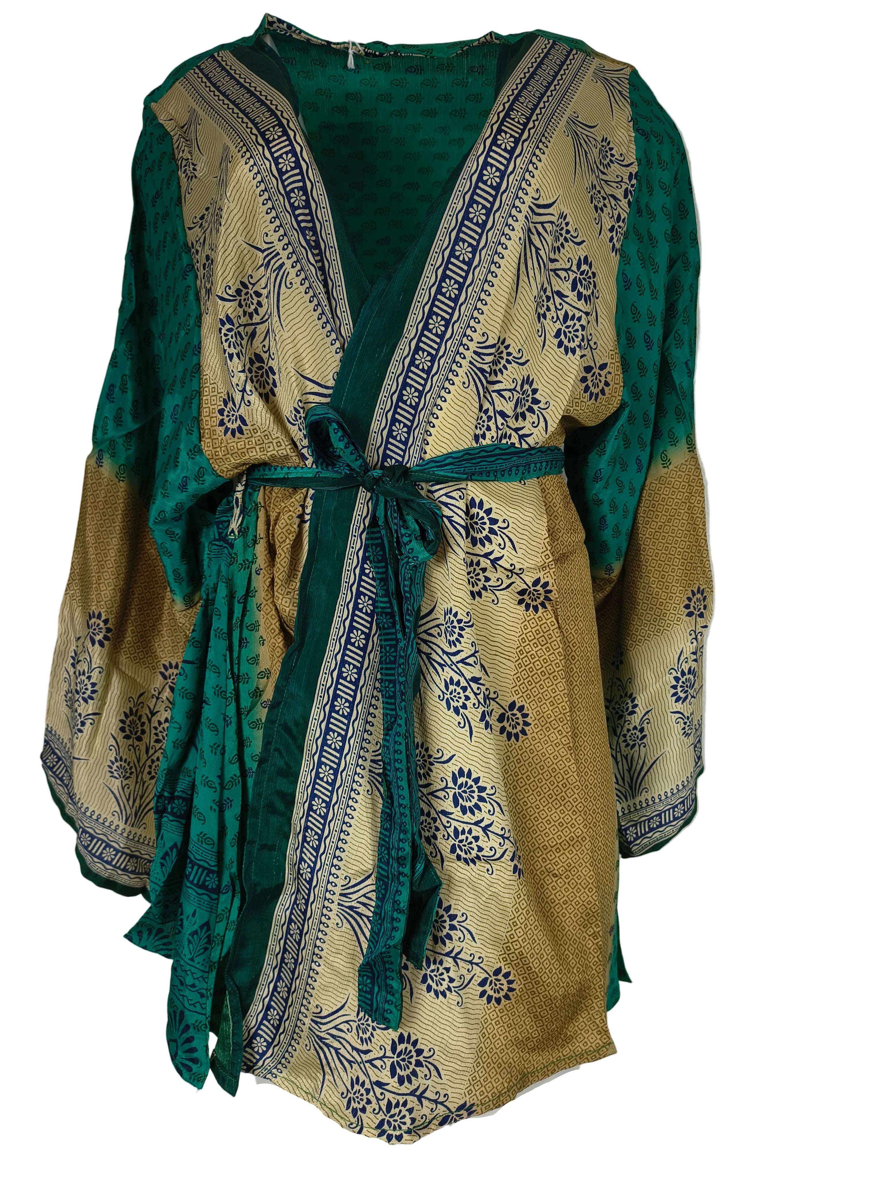 Avani Kimono Turquoise Beige