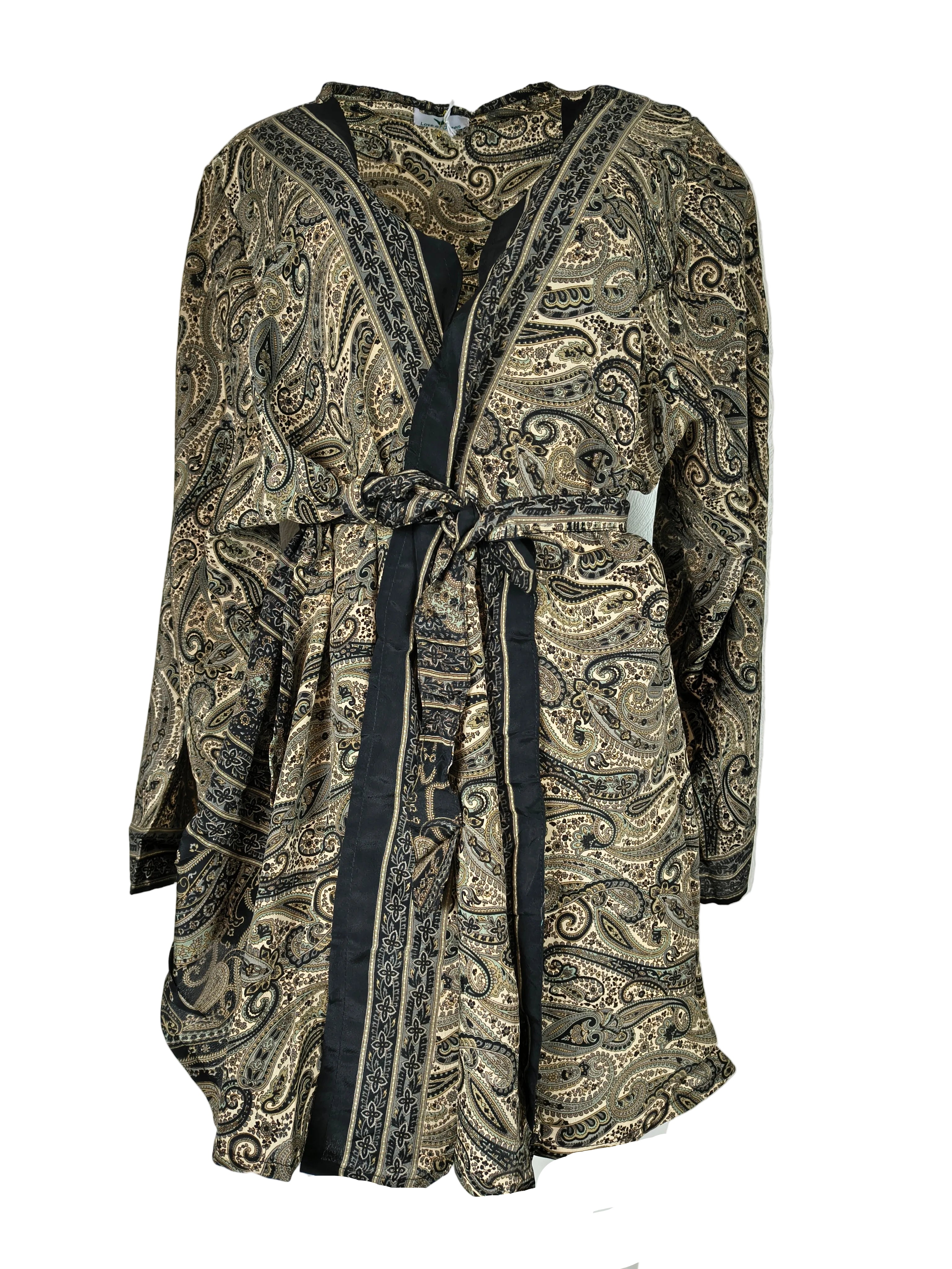 Avani Kimono Paisley Grey