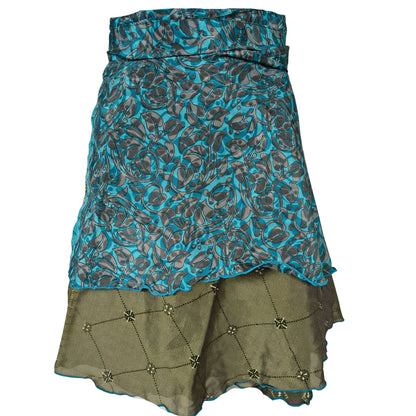 Slå om Nederdel Kort - Turquoise Olive