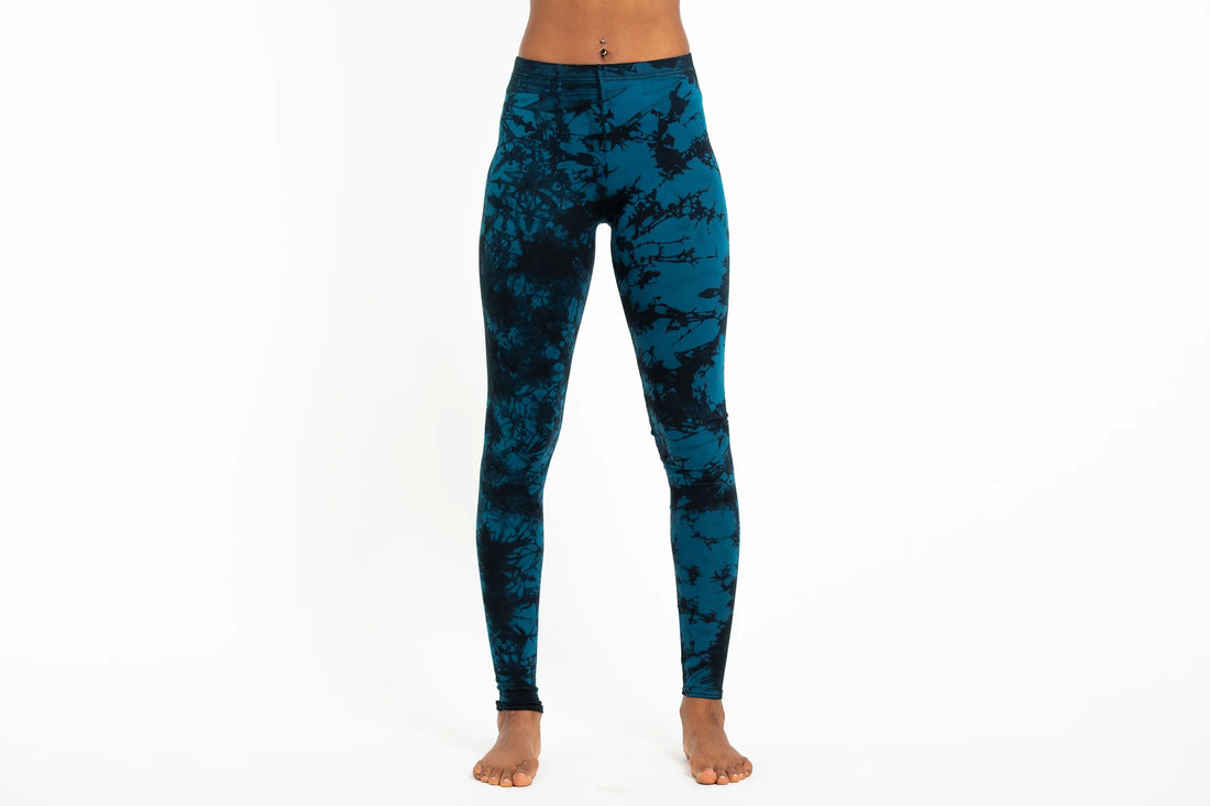 Tie Dye Leggings Blå