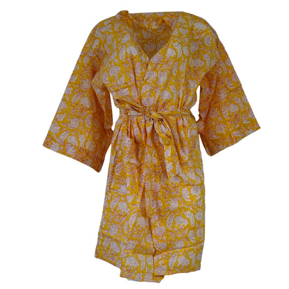 Kimono Blockprint Yellow