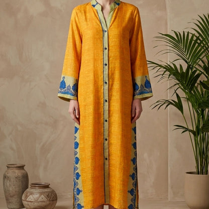 Anaya Skjortekjole India Yellow