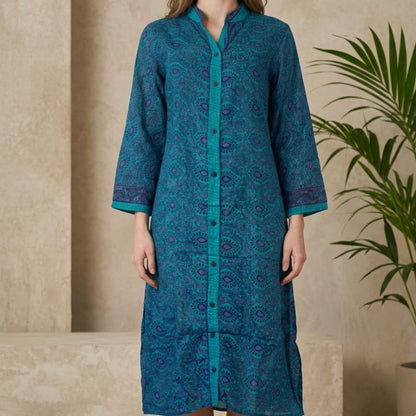 Anaya Skjortekjole Turquoise