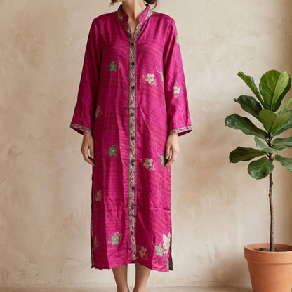 Anaya Skjortekjole Fuchsia