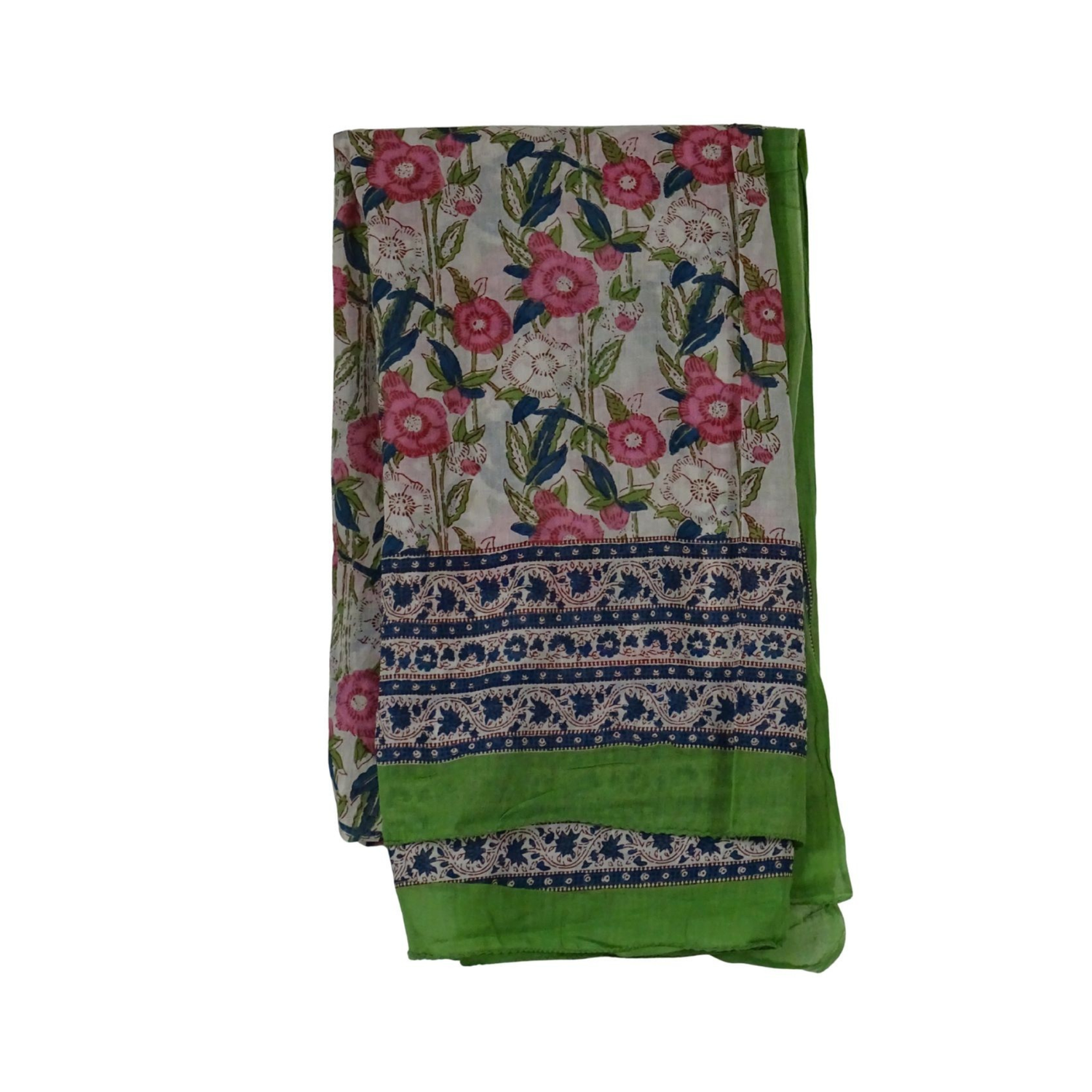 Blockprint Sarong Floral Green