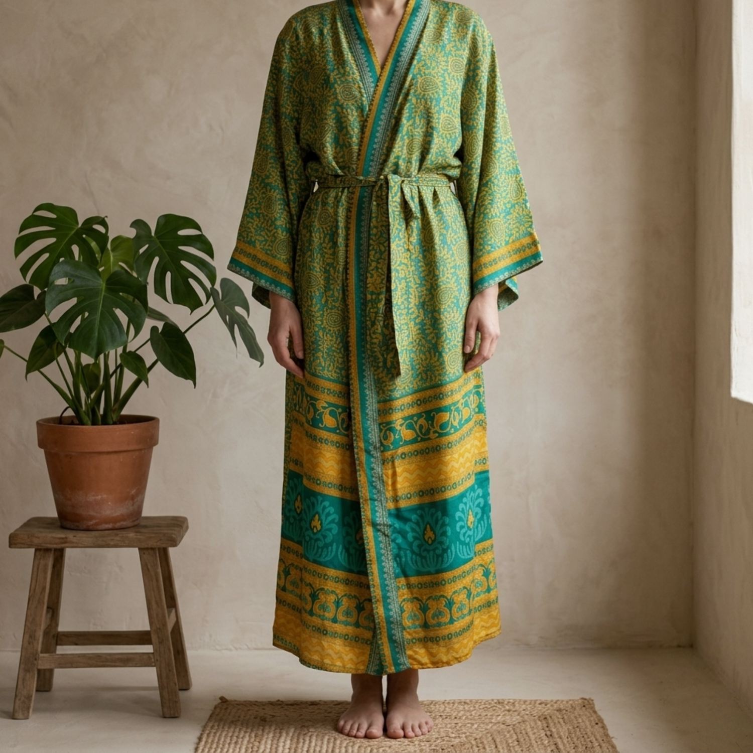 Leela Lang Kimono Yellow n&