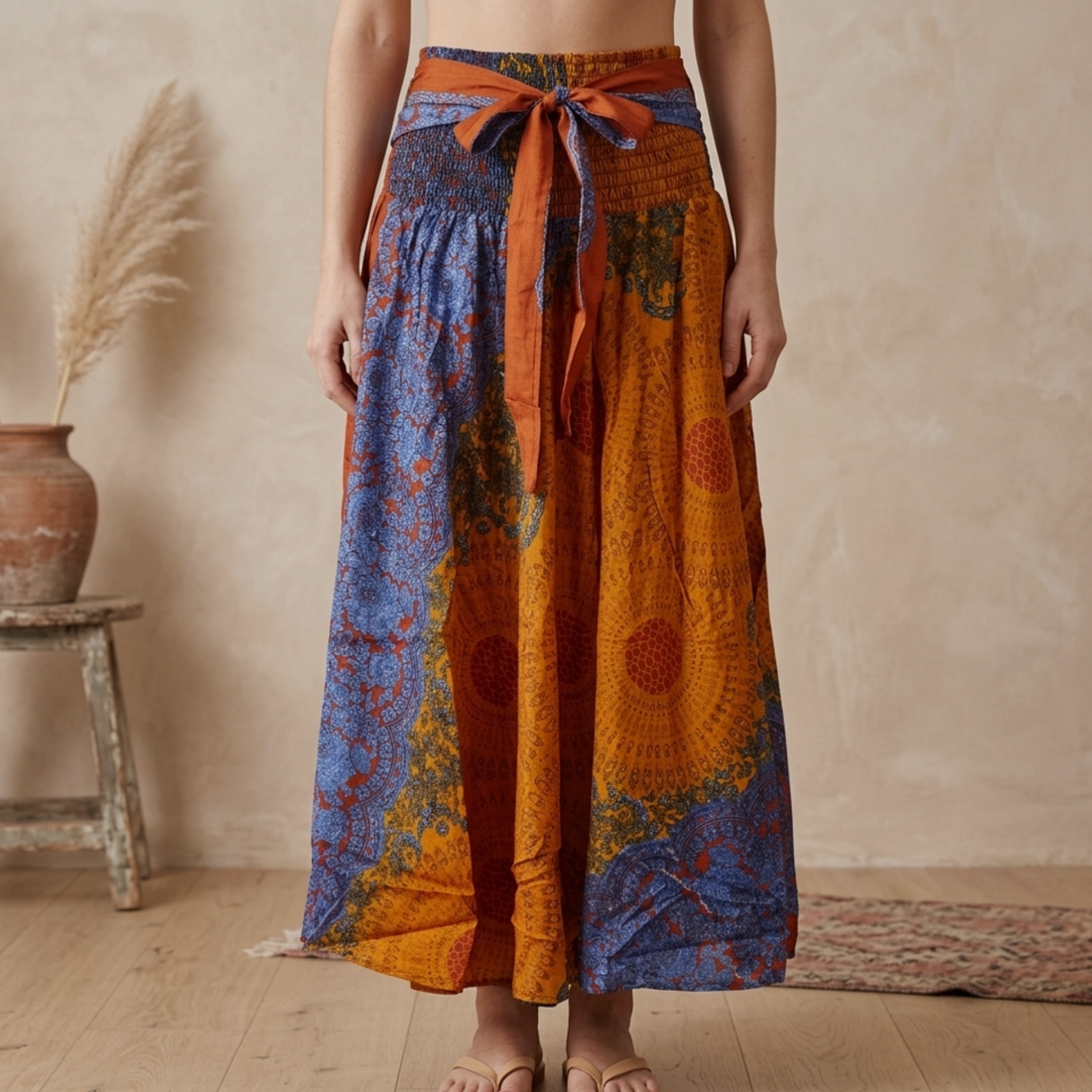 Mandala Maxi Nederdel Curry