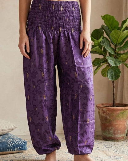 Haremsbukser Vintage Purple