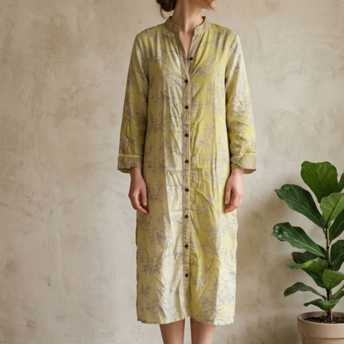 Anaya Skjortekjole India Beige