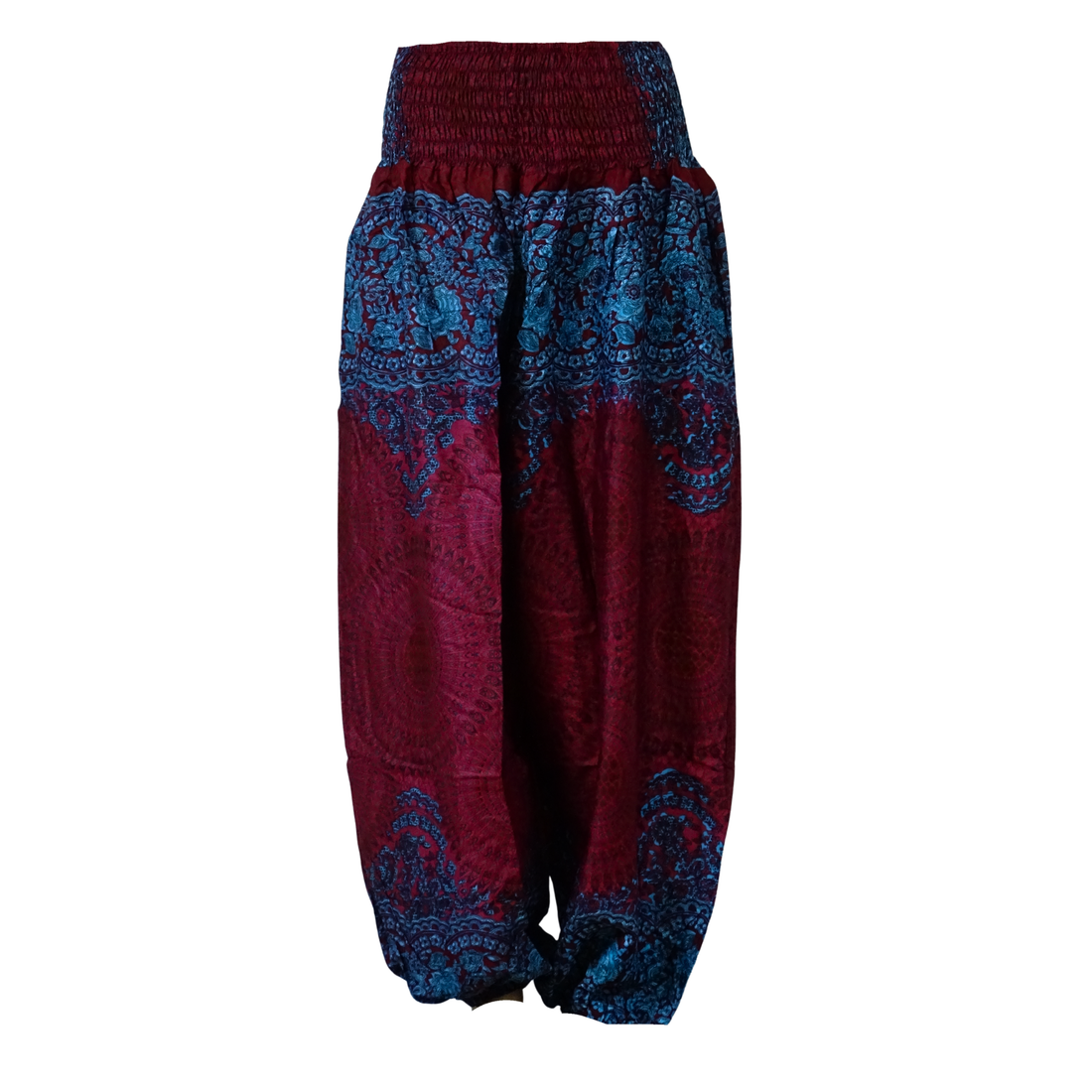 Haremsbukser Mandala Burgundy