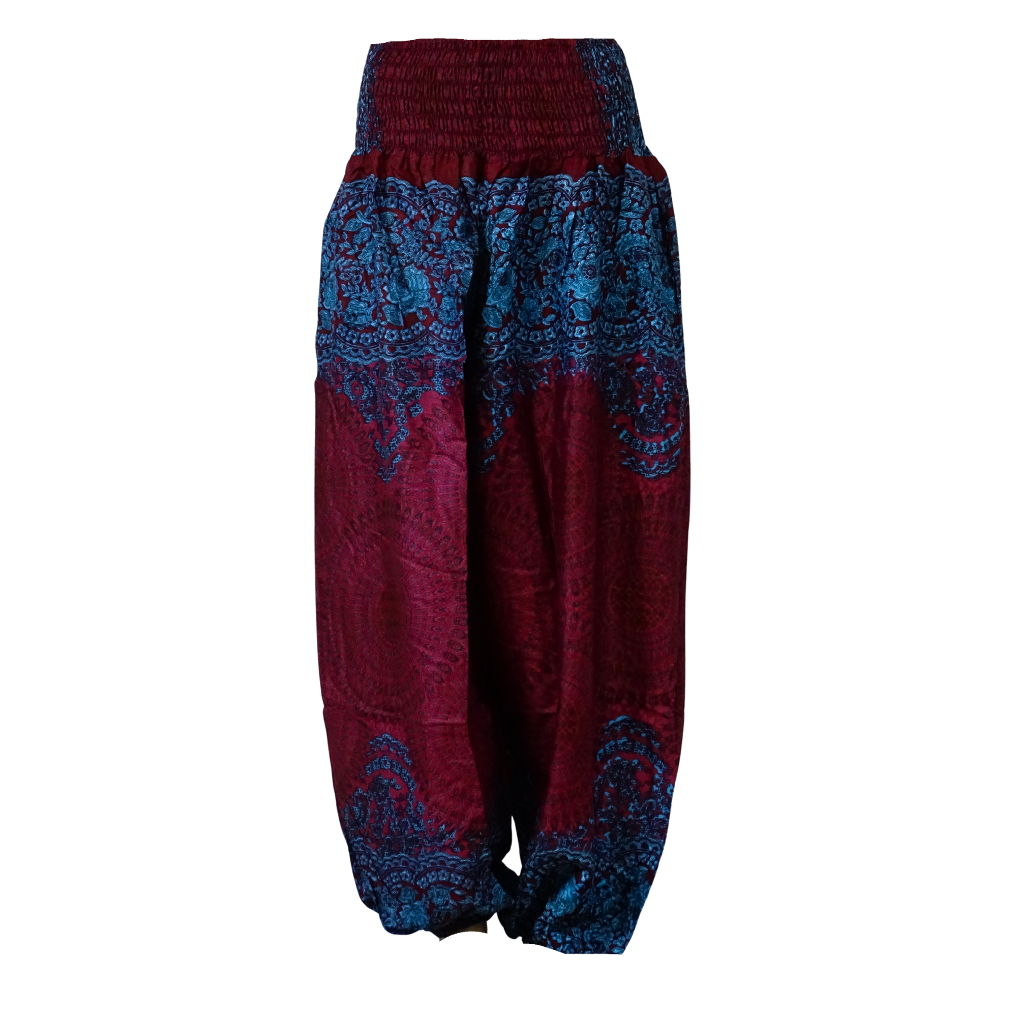 Haremsbukser Mandala Burgundy