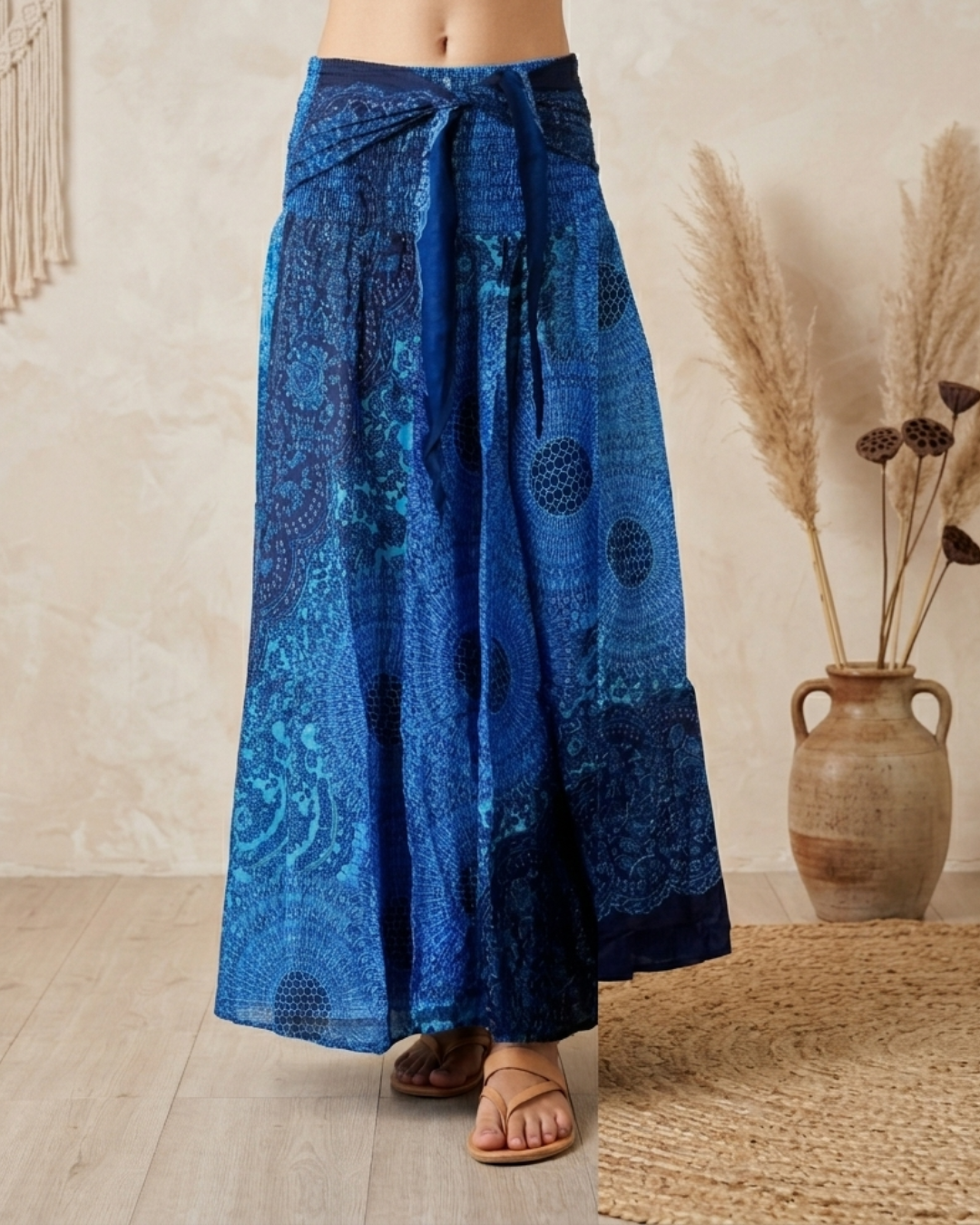 Mandala Maxi Nederdel Blue