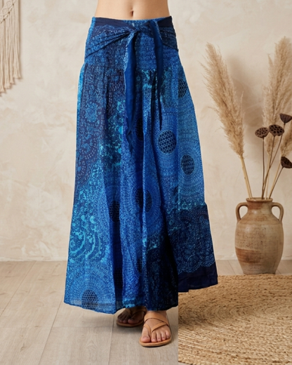 Mandala Maxi Nederdel Blue