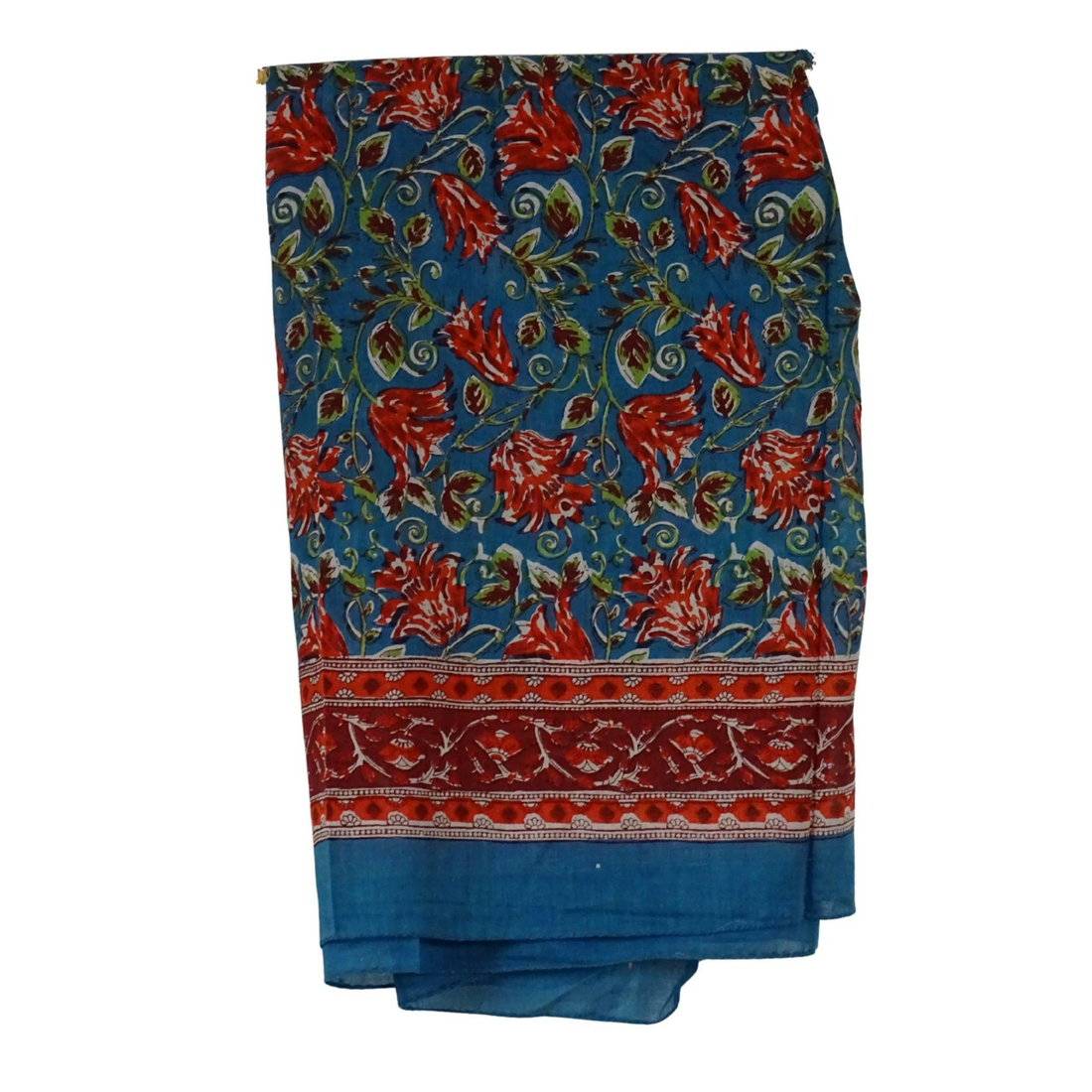Blockprint Sarong Blue n&