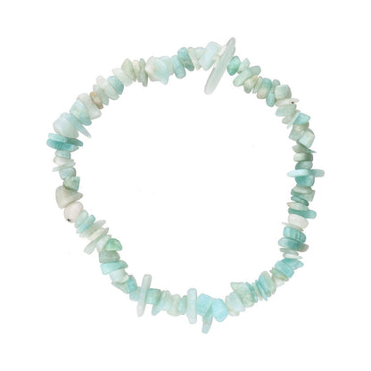 Amazonit Chip Armbånd