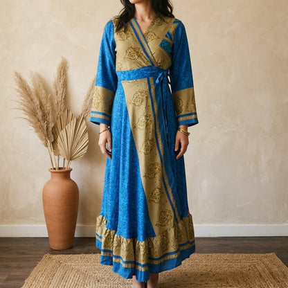 Bhavani Slå-om Kjole Blue n&